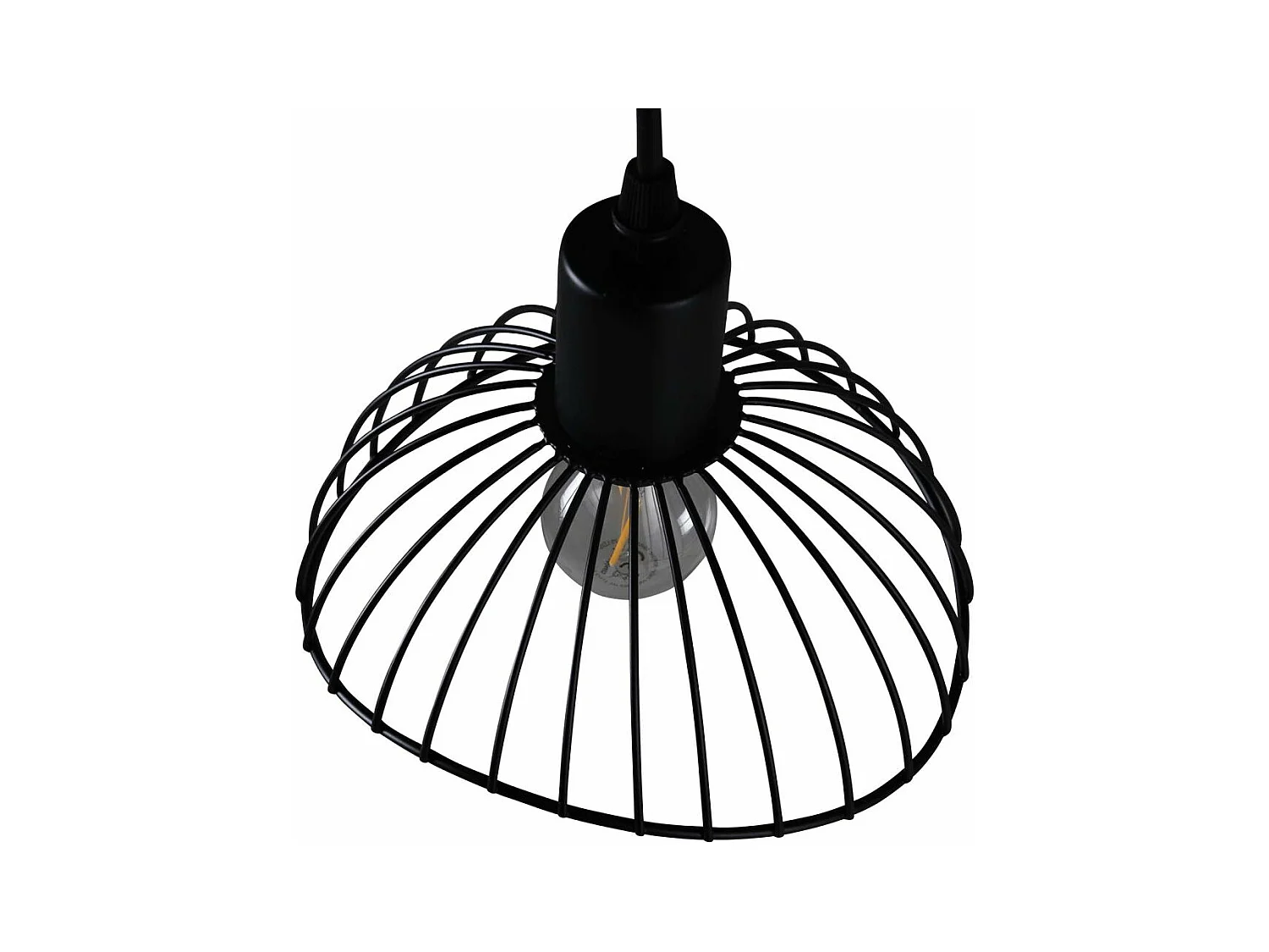 Lampe Suspension Déco 3 Lampes "Elsa" 140cm Noir