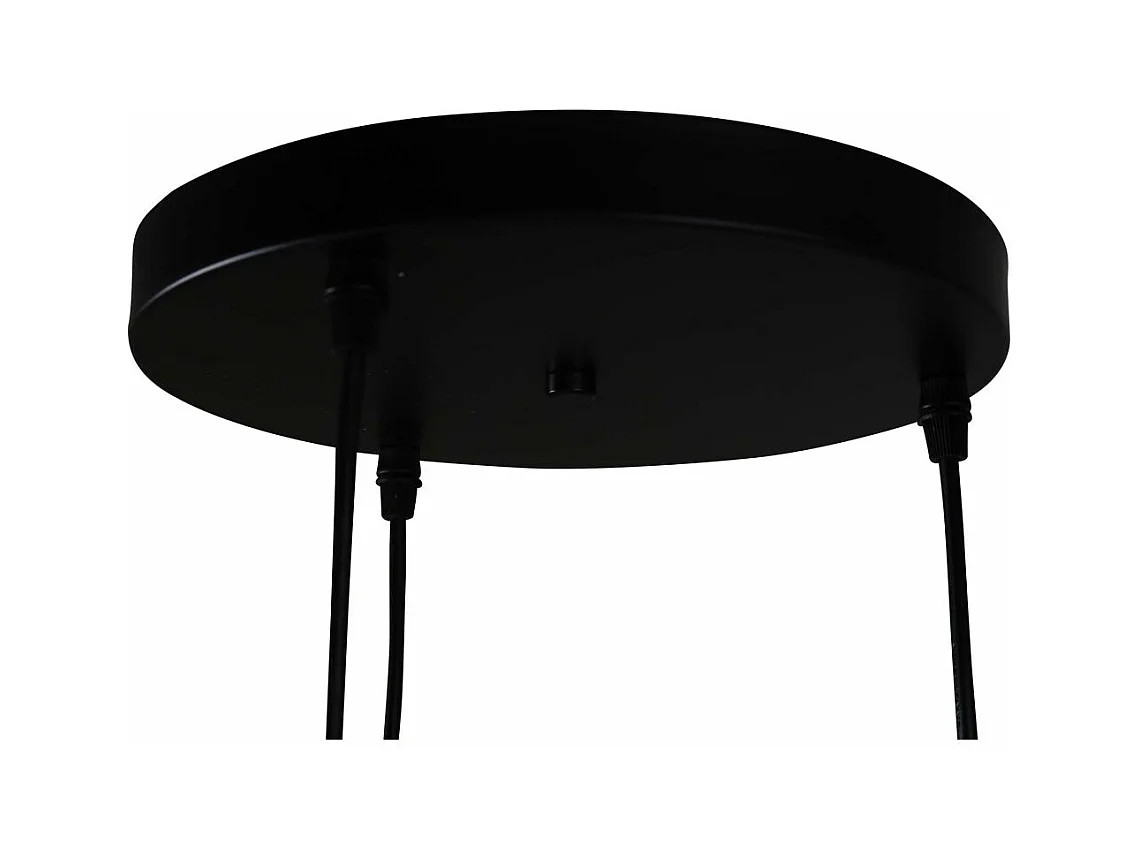 Lampe Suspension Déco 3 Lampes "Elsa" 140cm Noir