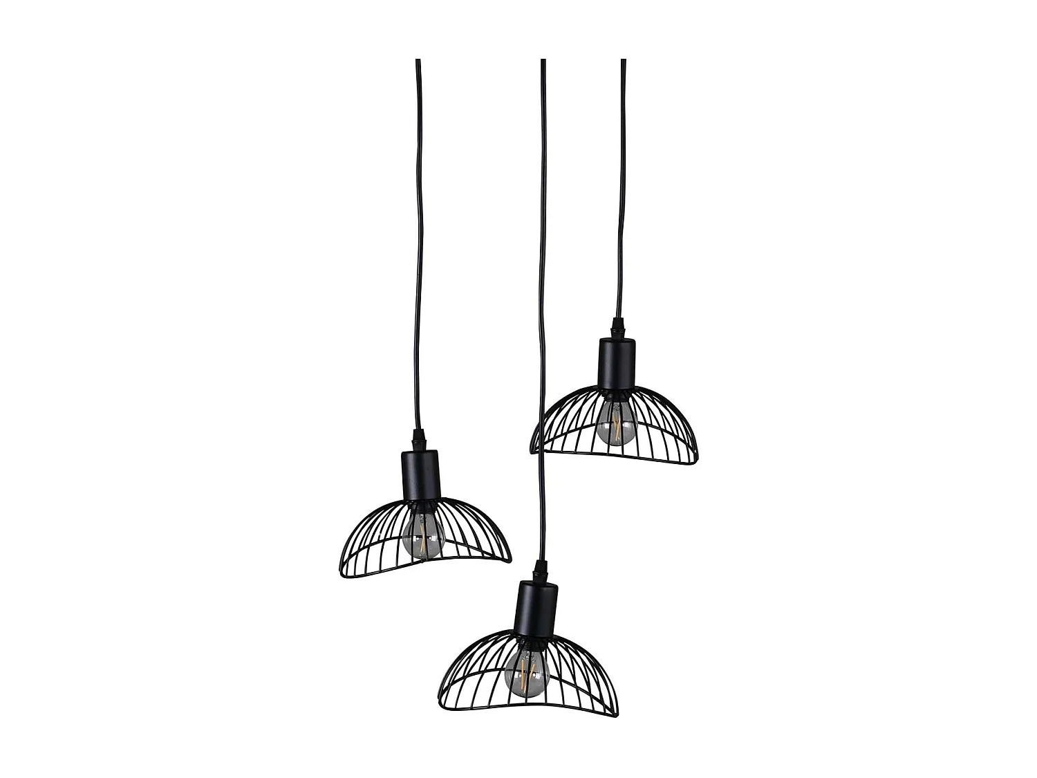 Elsa verlichting hanglamp Ø40cm staal zwart.