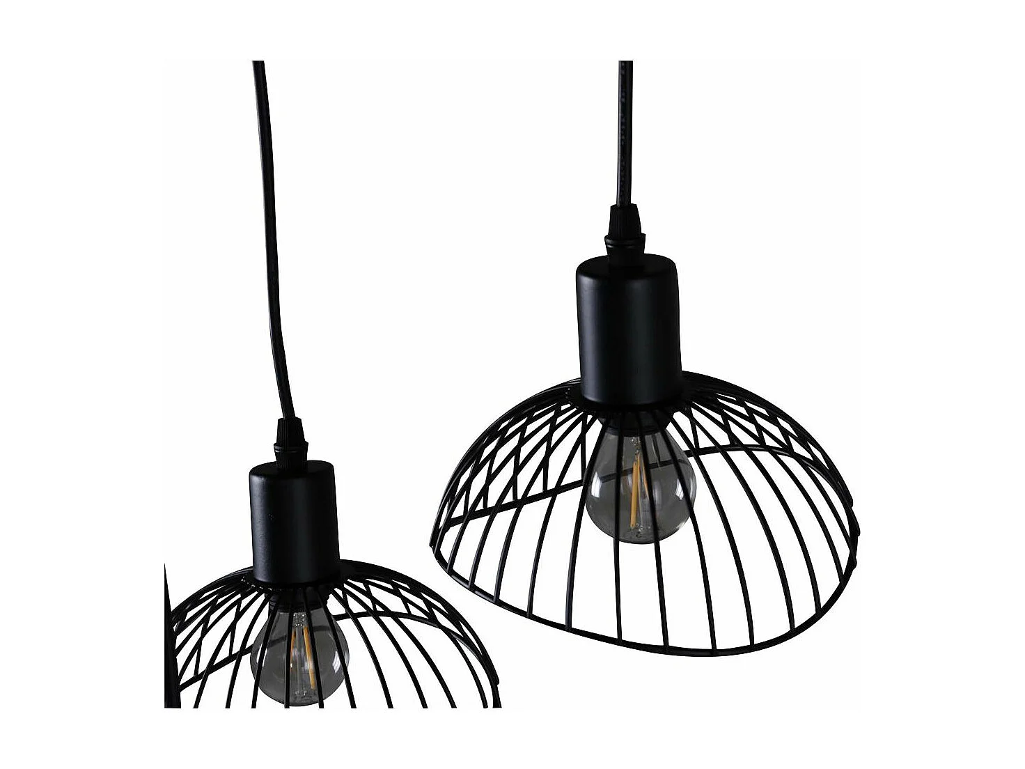 Elsa verlichting hanglamp Ø40cm staal zwart.