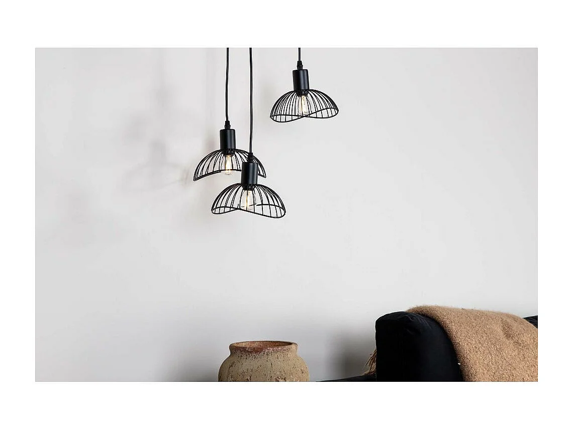 Elsa verlichting hanglamp Ø40cm staal zwart.