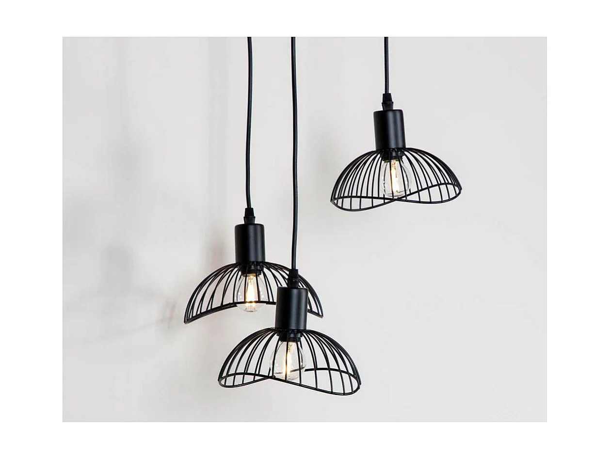 Elsa verlichting hanglamp Ø40cm staal zwart.