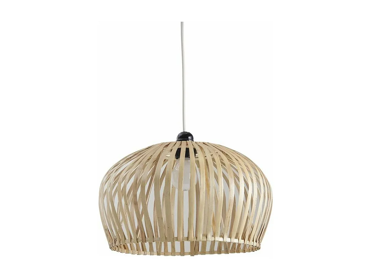 Abat jour en bambou pour suspension Naturel