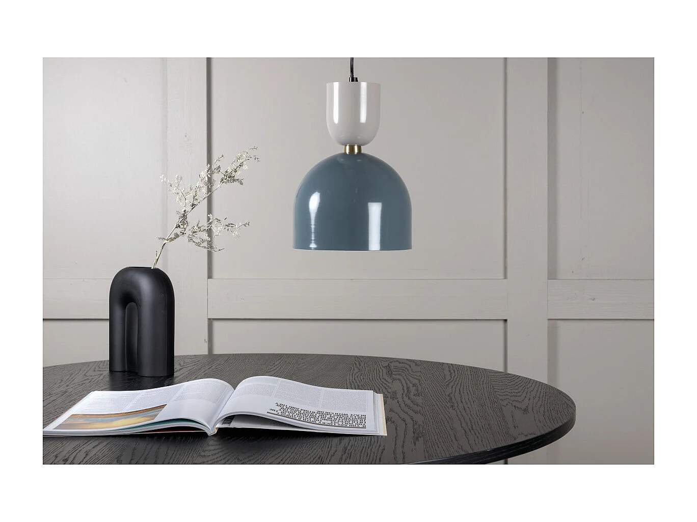 Lampe Suspension en Métal "Tim" 20cm Bleu