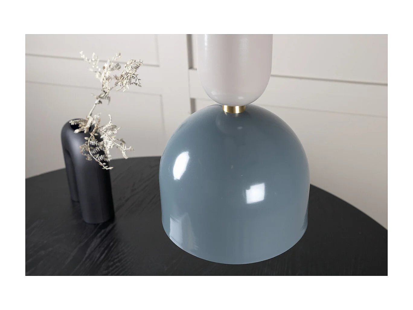 Lampe Suspension en Métal "Tim" 20cm Bleu