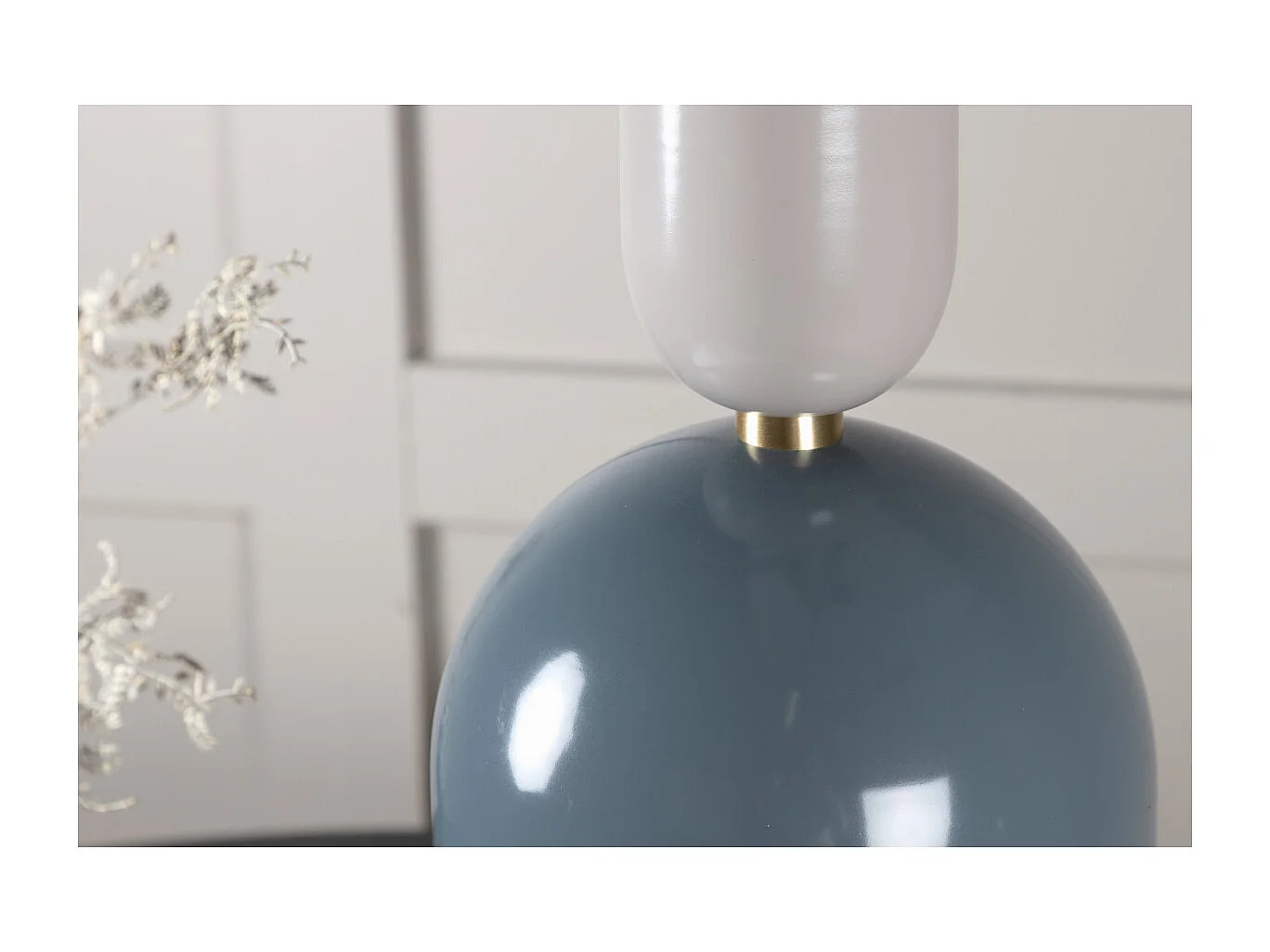 Lampe Suspension en Métal "Tim" 20cm Bleu