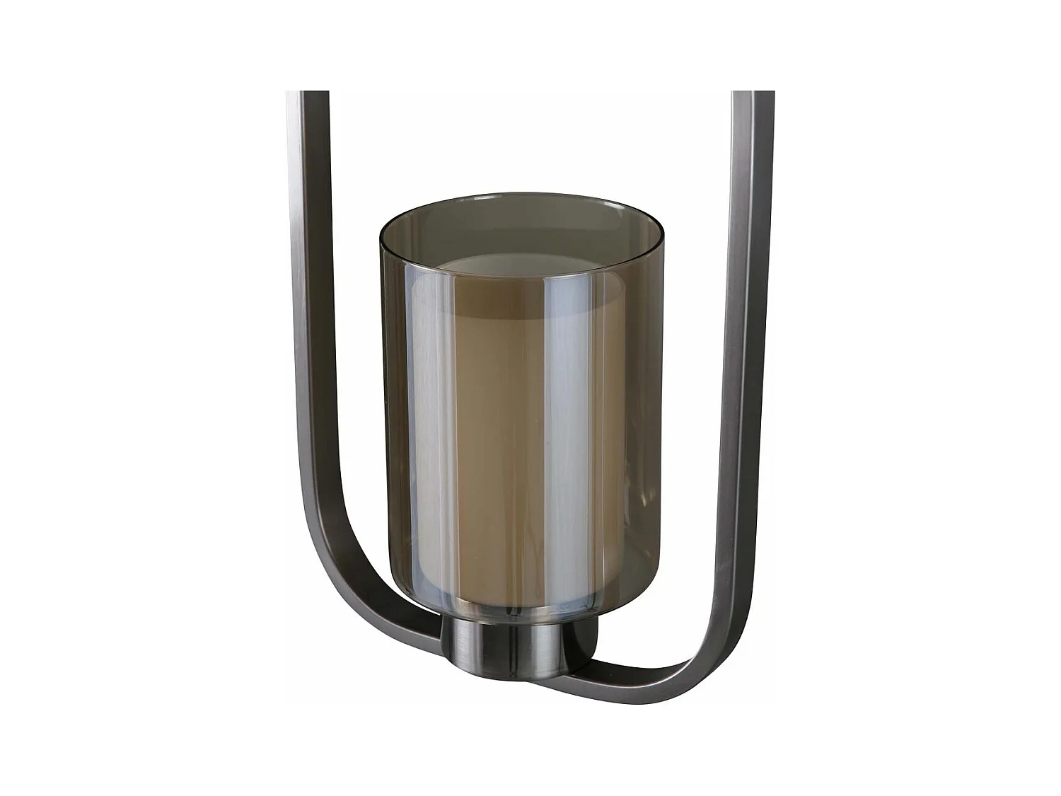 Aludra verlichting hanglamp 22x12x34cm glas, staal zilverkleur.