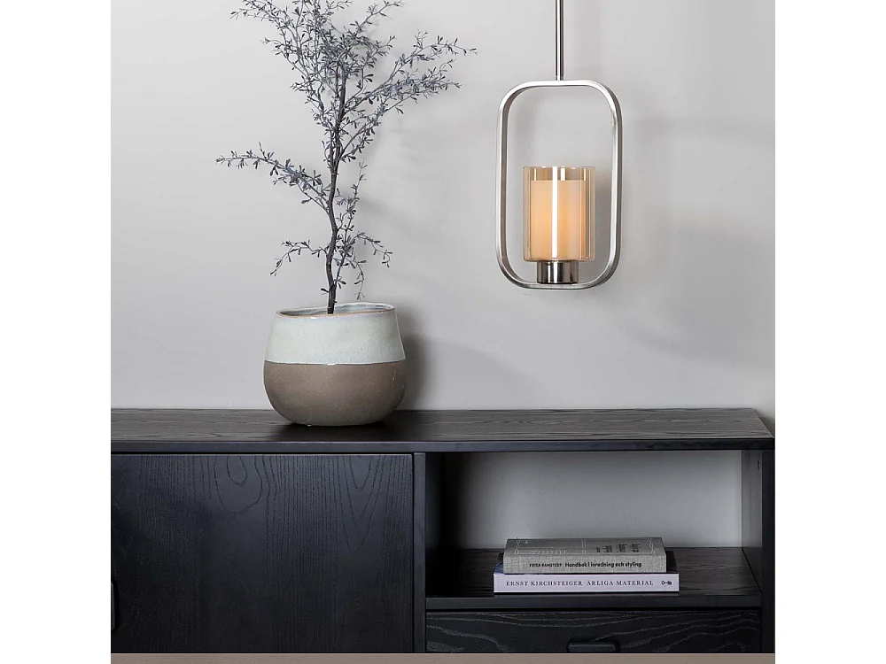 Lampe Suspension Déco "Aludra" 34cm Argent