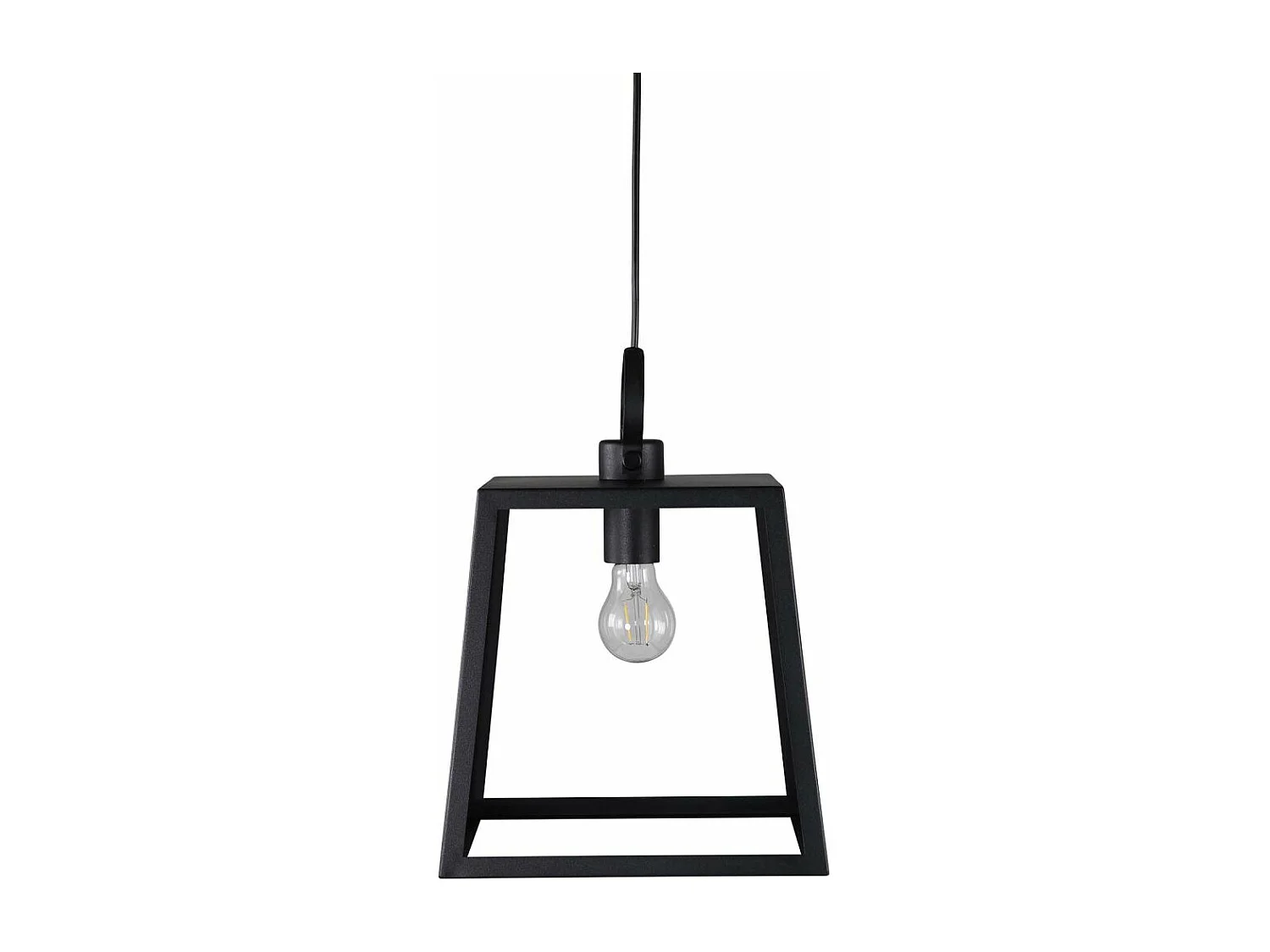 Hage verlichting hanglamp 28x28x37,5cm staal zwart.