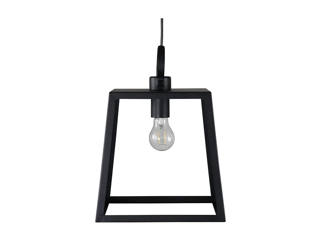 Hage verlichting hanglamp 28x28x37,5cm staal zwart.