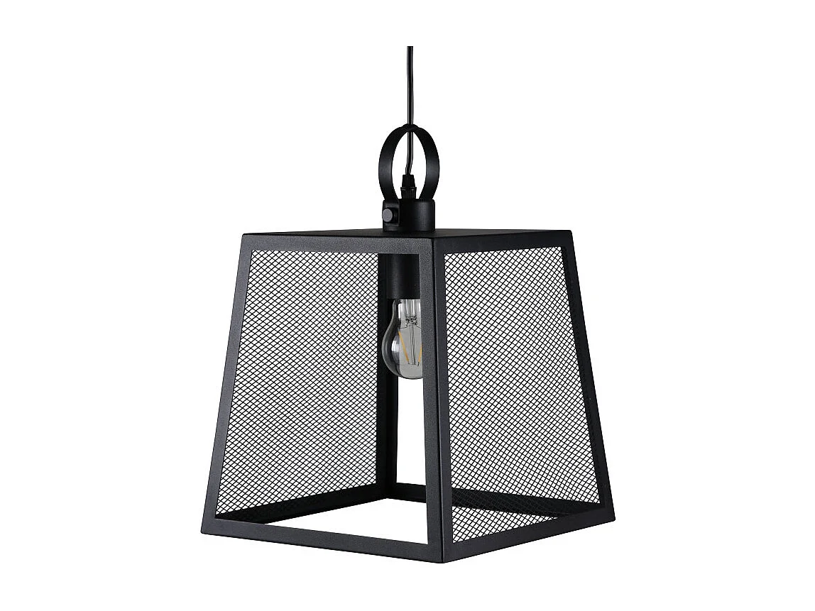 Hage verlichting hanglamp 28x28x37,5cm staal zwart.