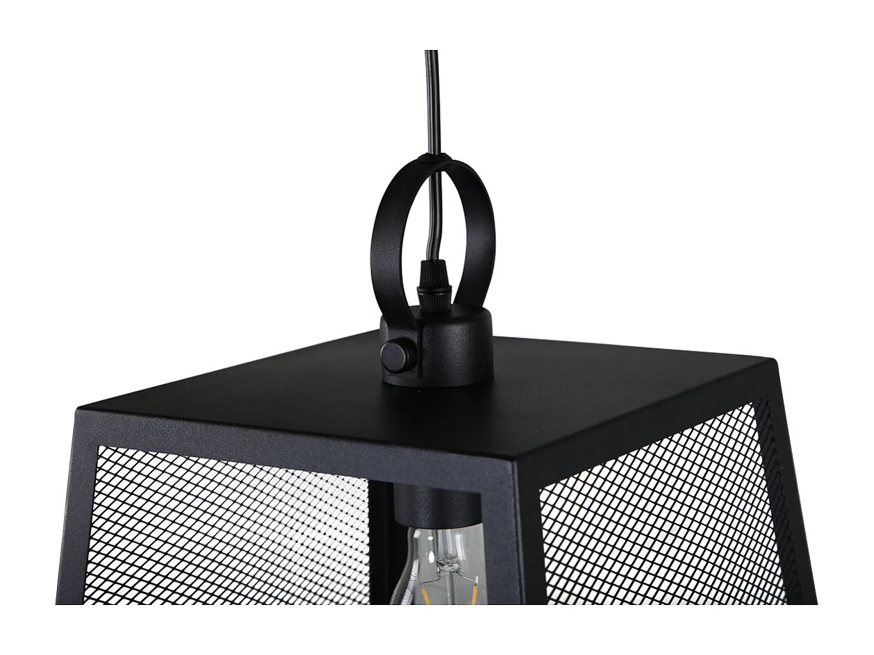 Hage verlichting hanglamp 28x28x37,5cm staal zwart.