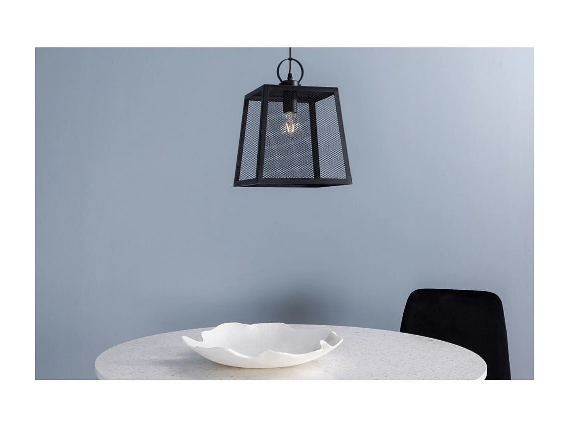 Hage verlichting hanglamp 28x28x37,5cm staal zwart.