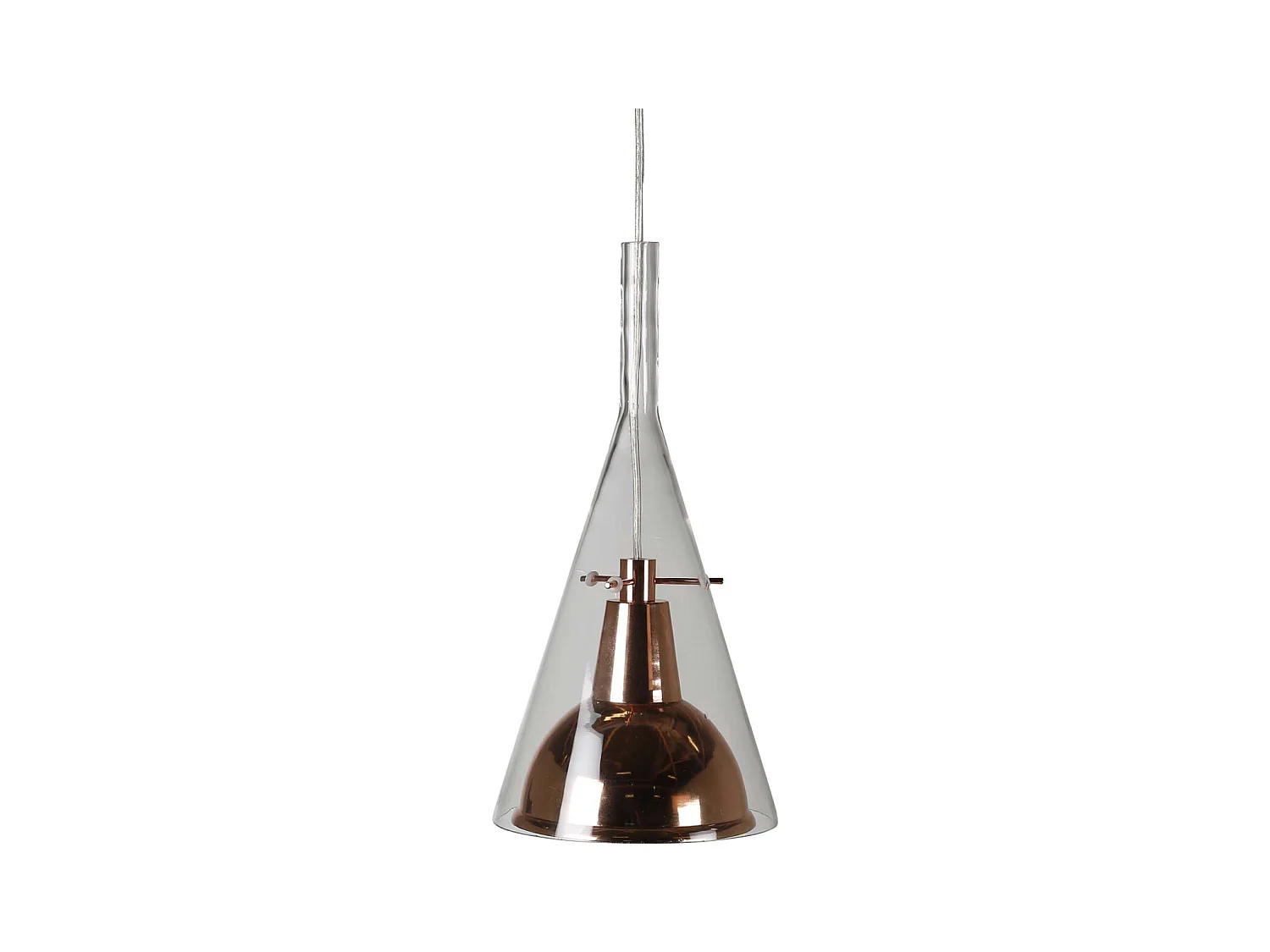 Lampe Suspension Design "Sirius" 40cm Cuivre