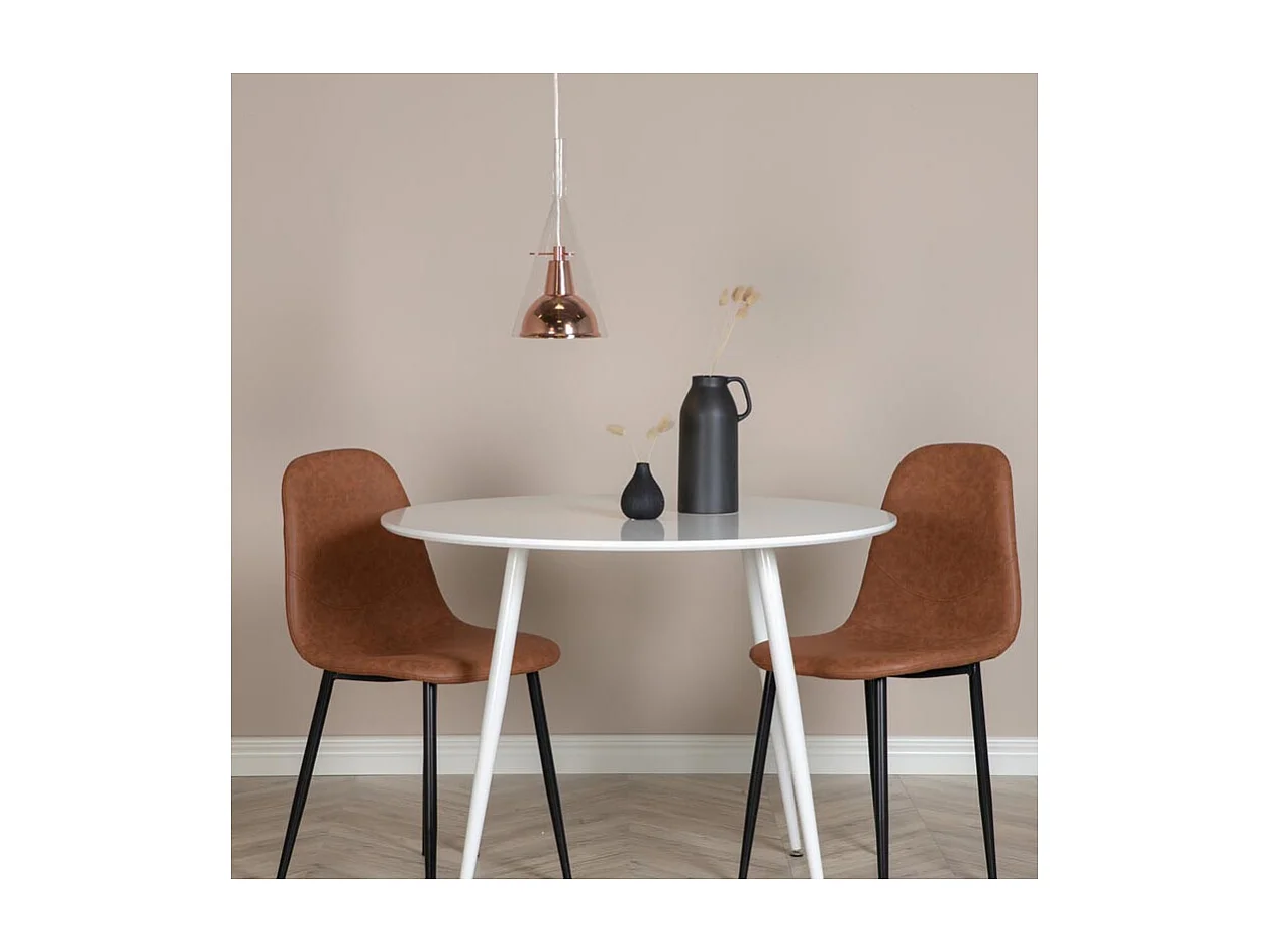 Sirius verlichting hanglamp Ø25cm aluminum, glas koper.