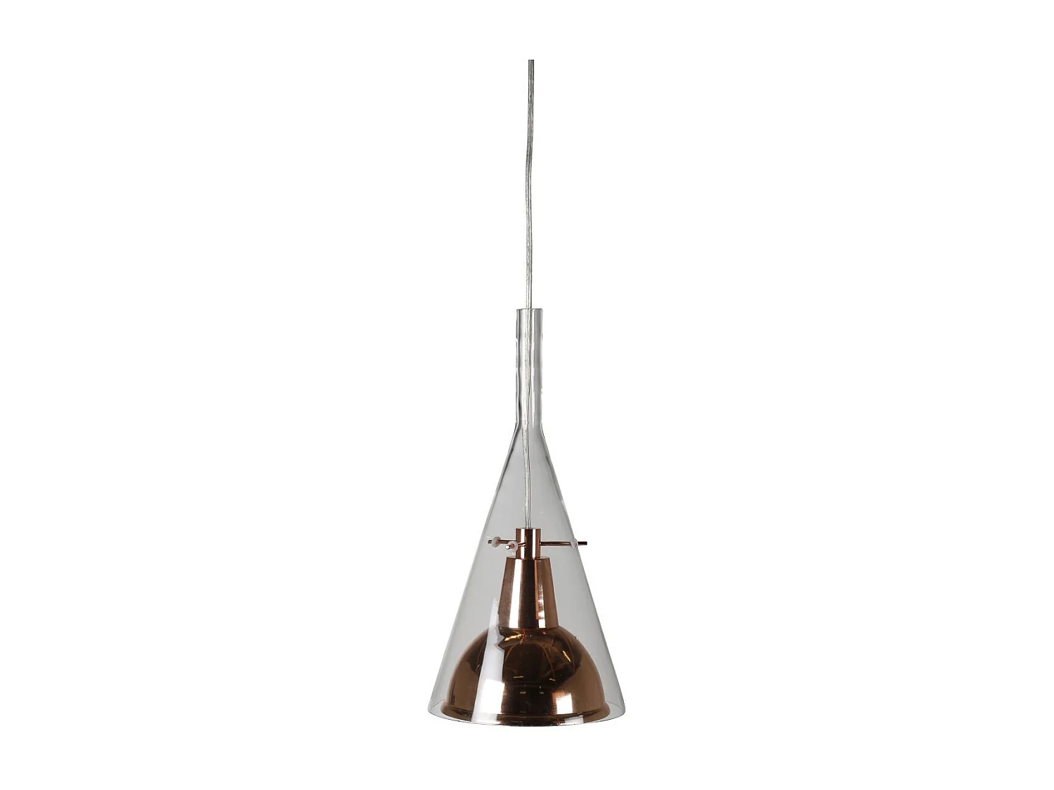 Lampe Suspension Design "Sirius" 40cm Cuivre