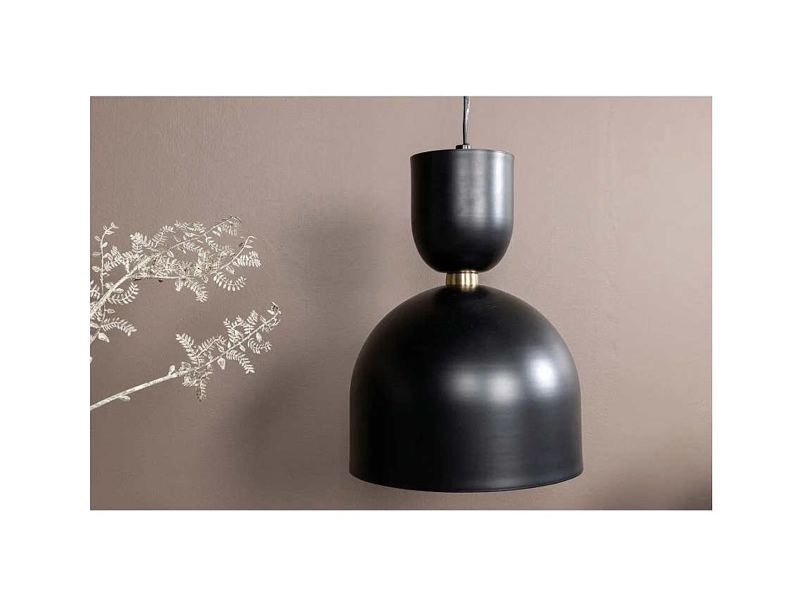 Lampe Suspension en Métal "Tim" 20cm Noir