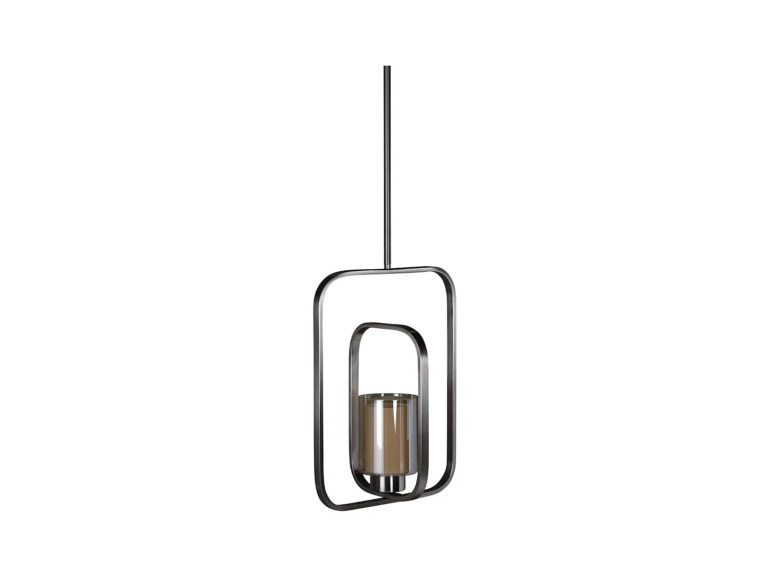 Lampe Suspension Design "Aludra" 46cm Argent