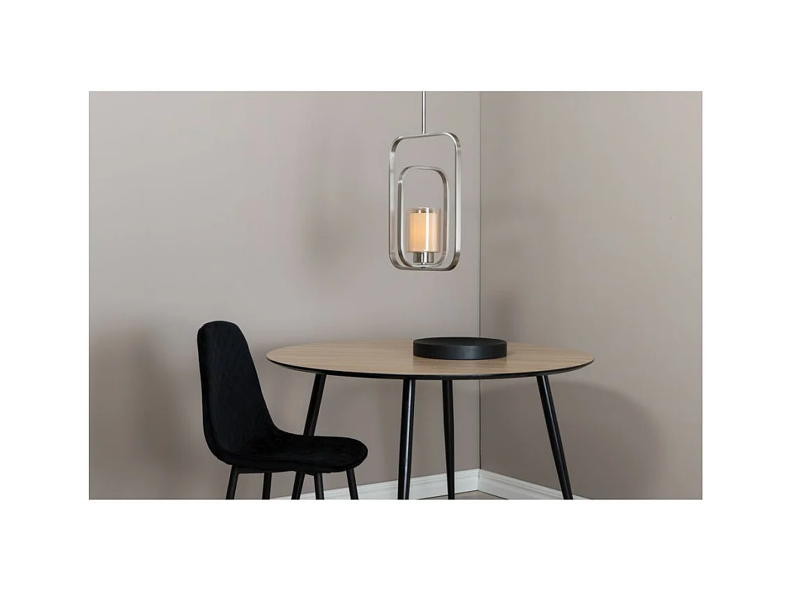Lampe Suspension Design "Aludra" 46cm Argent