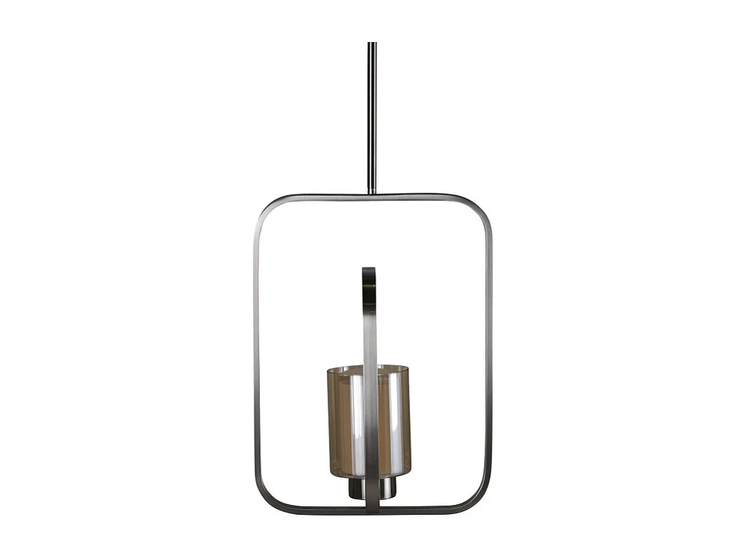 Aludra verlichting hanglamp 34x12x46cm glas, staal zilverkleur.