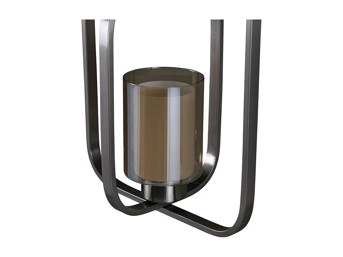 Aludra verlichting hanglamp 34x12x46cm glas, staal zilverkleur.