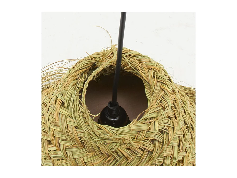 Abat-jour en jonc pour suspension Ø 45 - H 40 cm