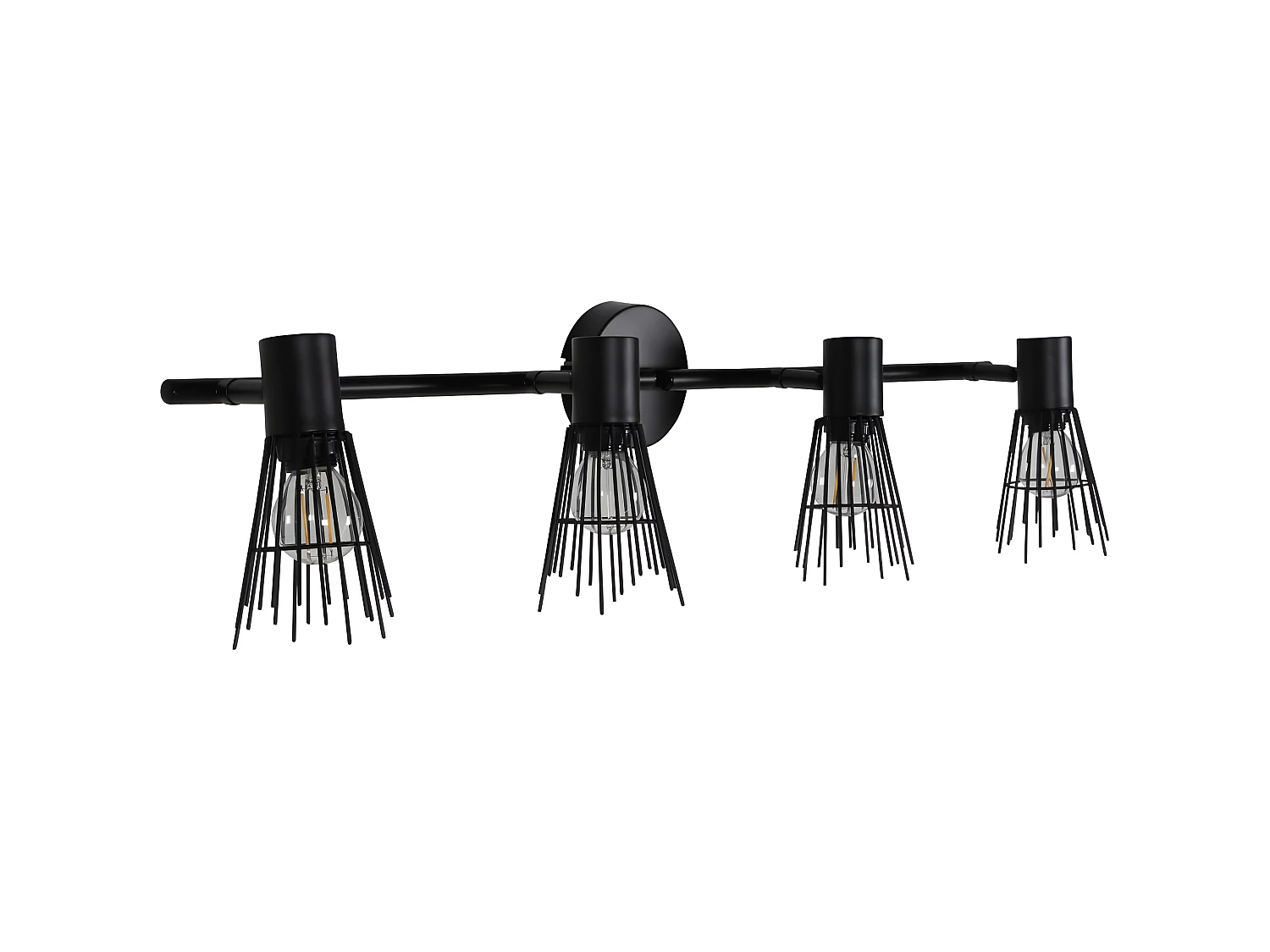 Applique Murale 4 Spots "Pico" 70cm Noir