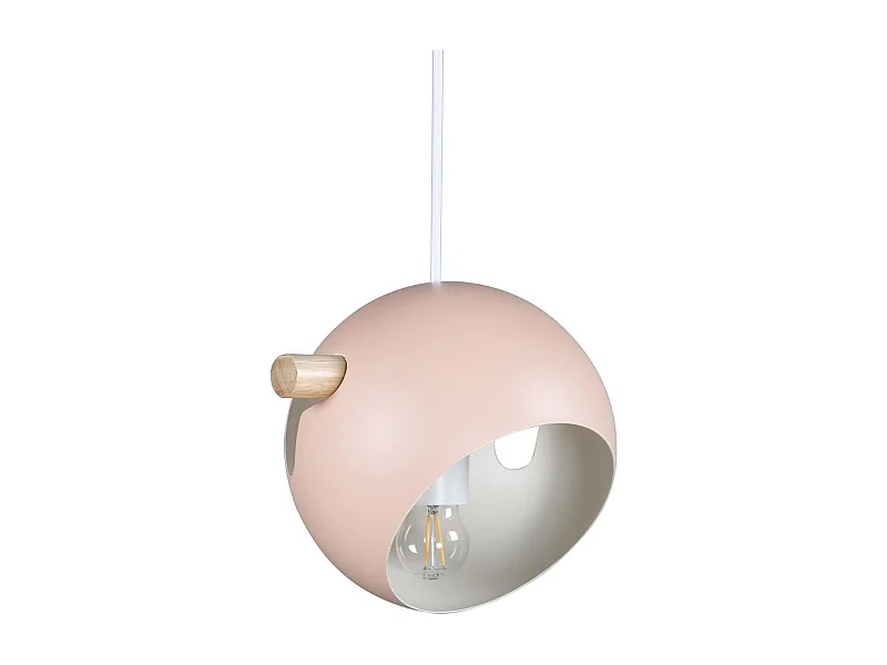 Lampe Suspension Déco "Tubbie" 23cm Rose Poudré