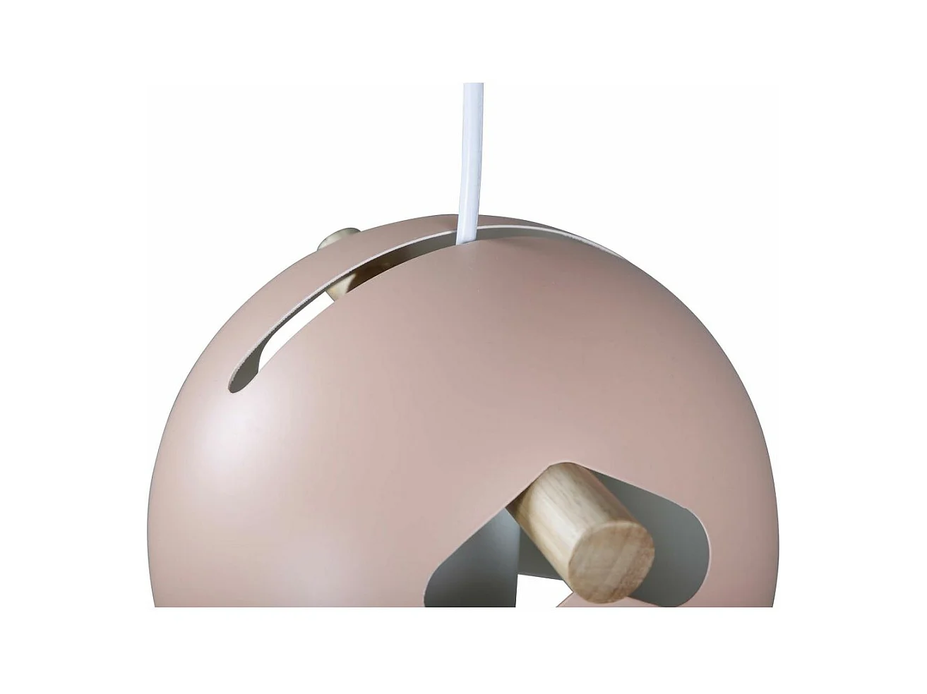Hängeleuchte aus Stahl Tubbie altrosa 1 Schirm