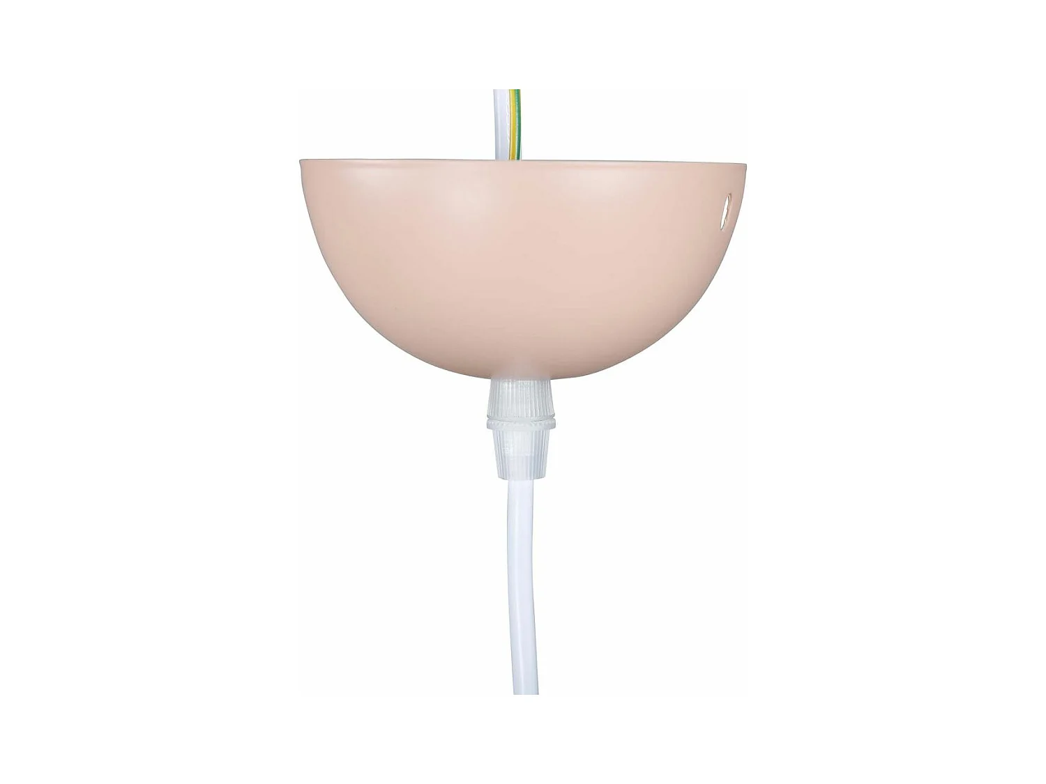 Hängeleuchte aus Stahl Tubbie altrosa 1 Schirm