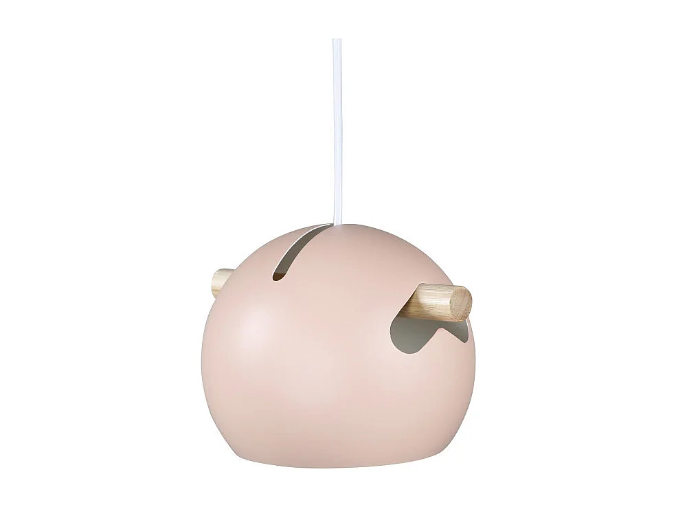 Lampe Suspension Déco "Tubbie" 23cm Rose Poudré
