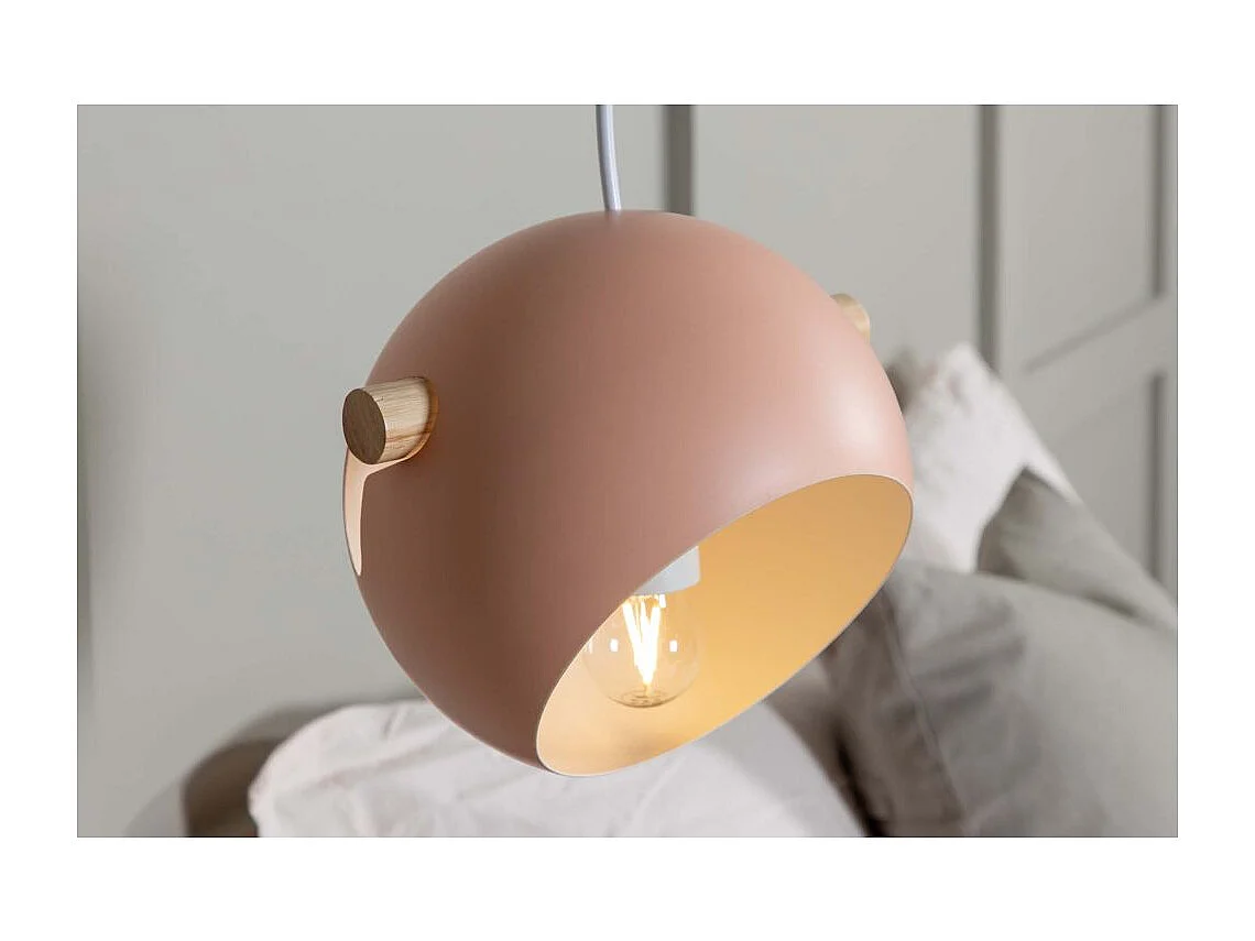 Tubbie verlichting hanglamp Ø23cm staal oudroze.