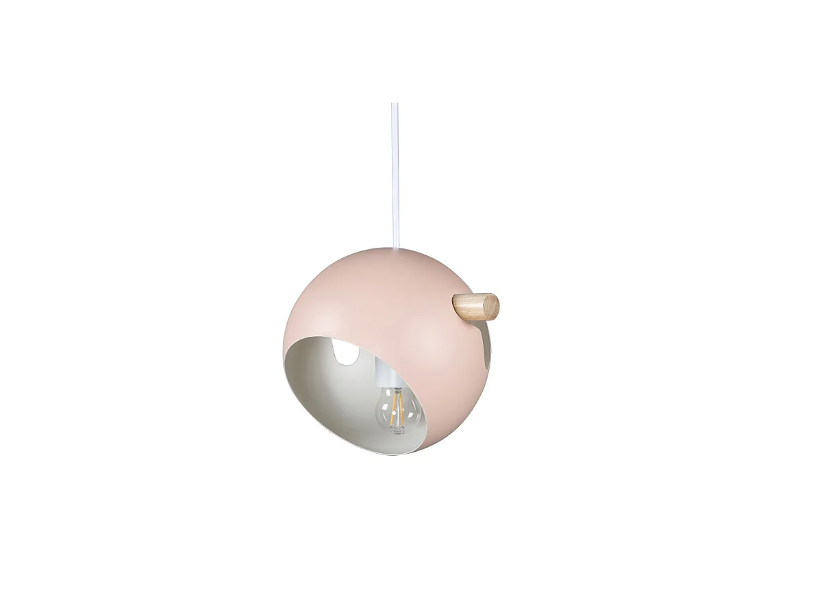 Tubbie verlichting hanglamp Ø23cm staal oudroze.