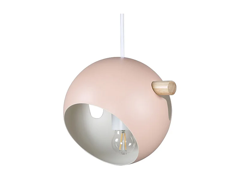 Lampe Suspension Déco "Tubbie" 23cm Rose Poudré