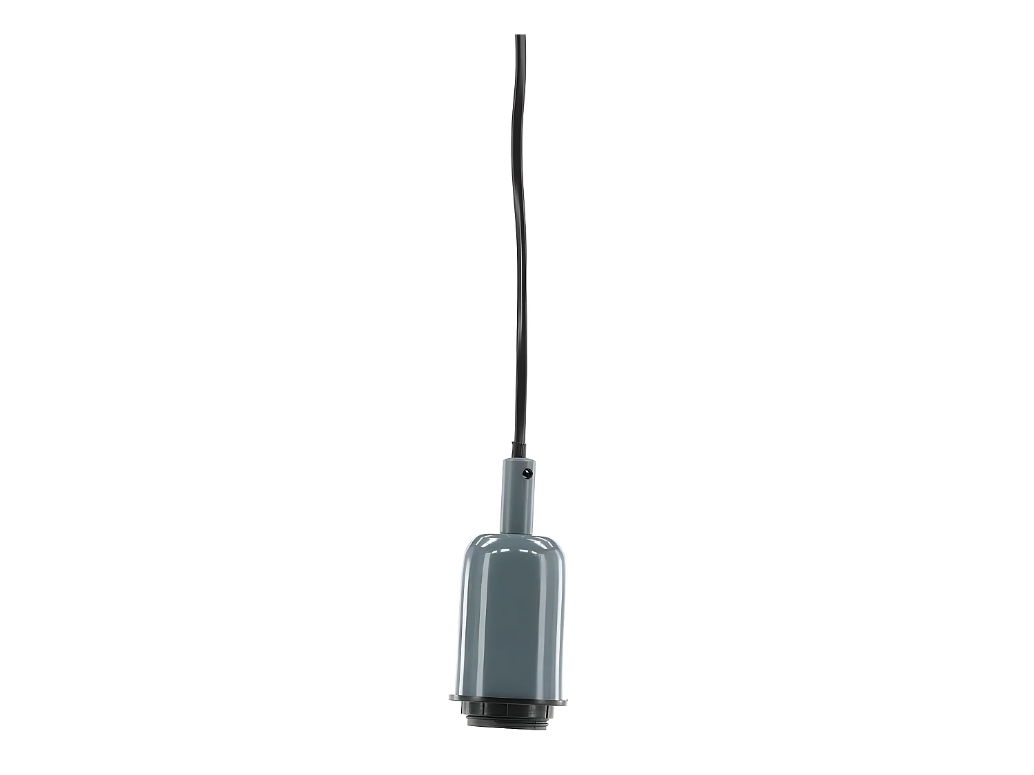 Hang verlichting hanglamp 10x10x120cm staal grijs, zwart.
