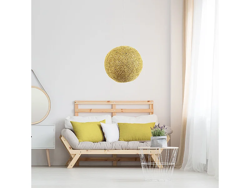 Suspension Interieur Moutarde 30cm