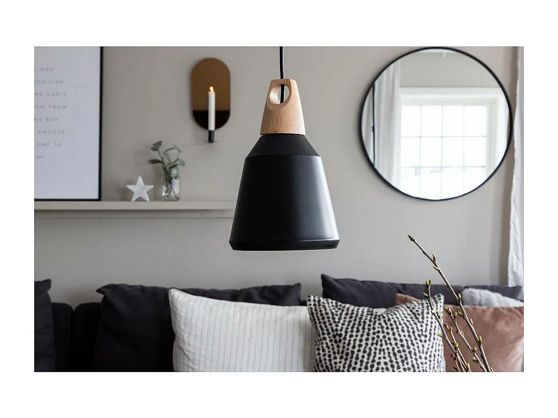 Lampe Suspension "Nao" 24cm Noir