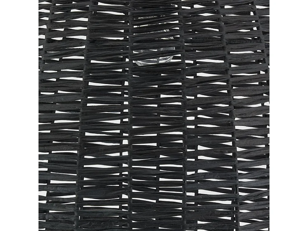 Suspension en métal et papier noir Petit modèle