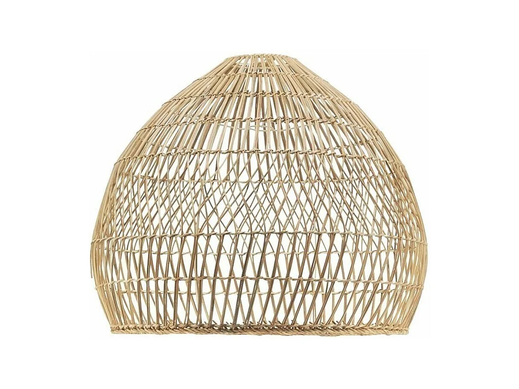 Abat-jour en rotin naturel pour suspension Rond
