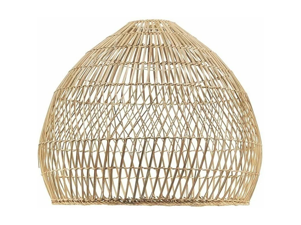 Abat-jour en rotin naturel pour suspension Rond