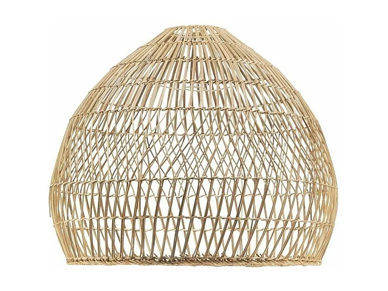 Abat-jour en rotin naturel pour suspension Rond