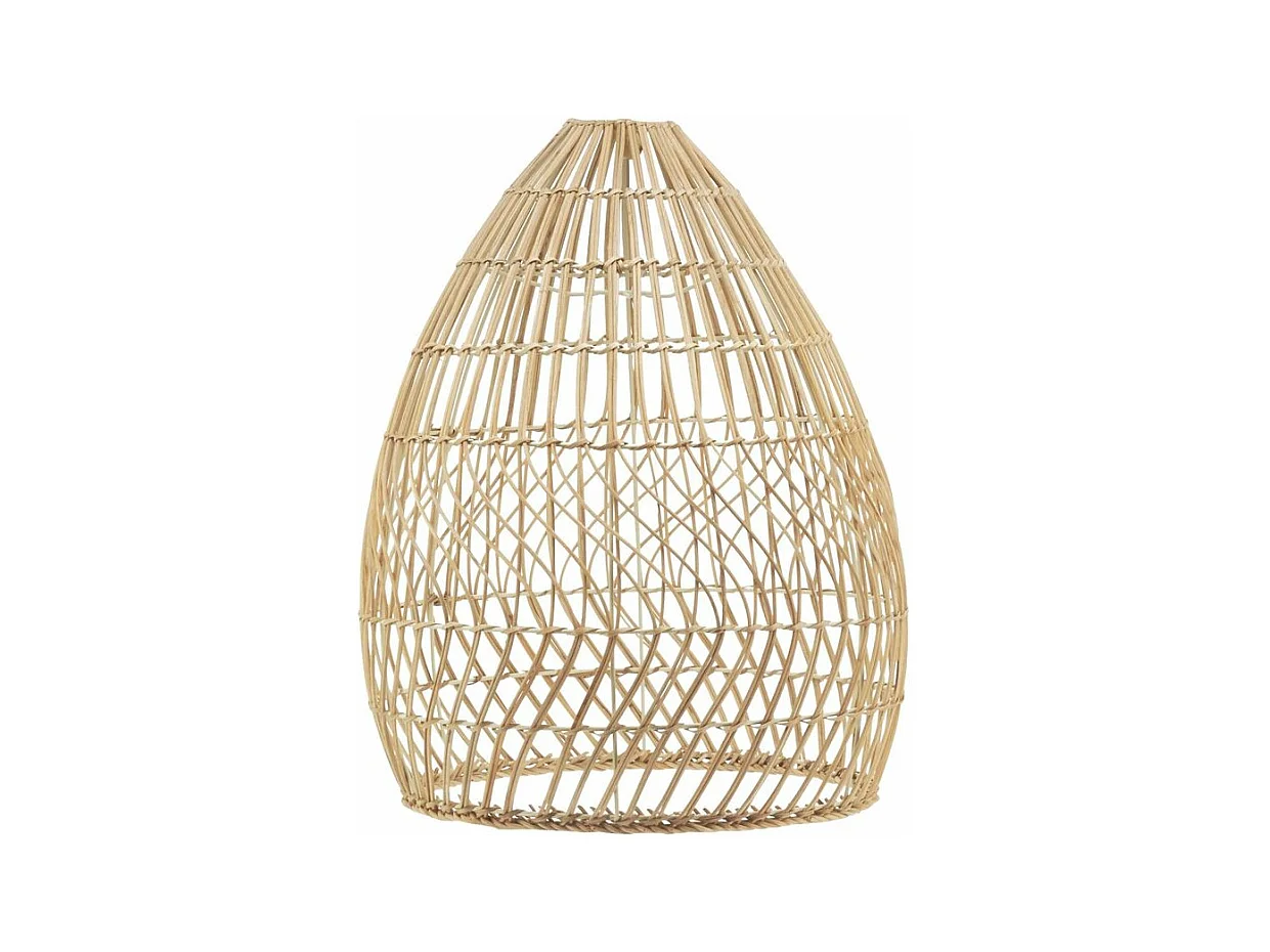 Abat-jour en rotin naturel pour suspension Ovale