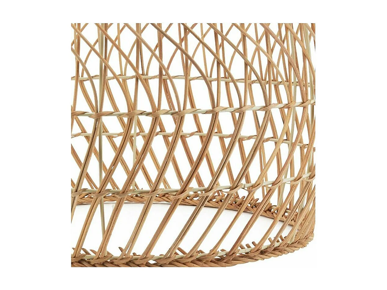 Abat-jour en rotin naturel pour suspension Ovale