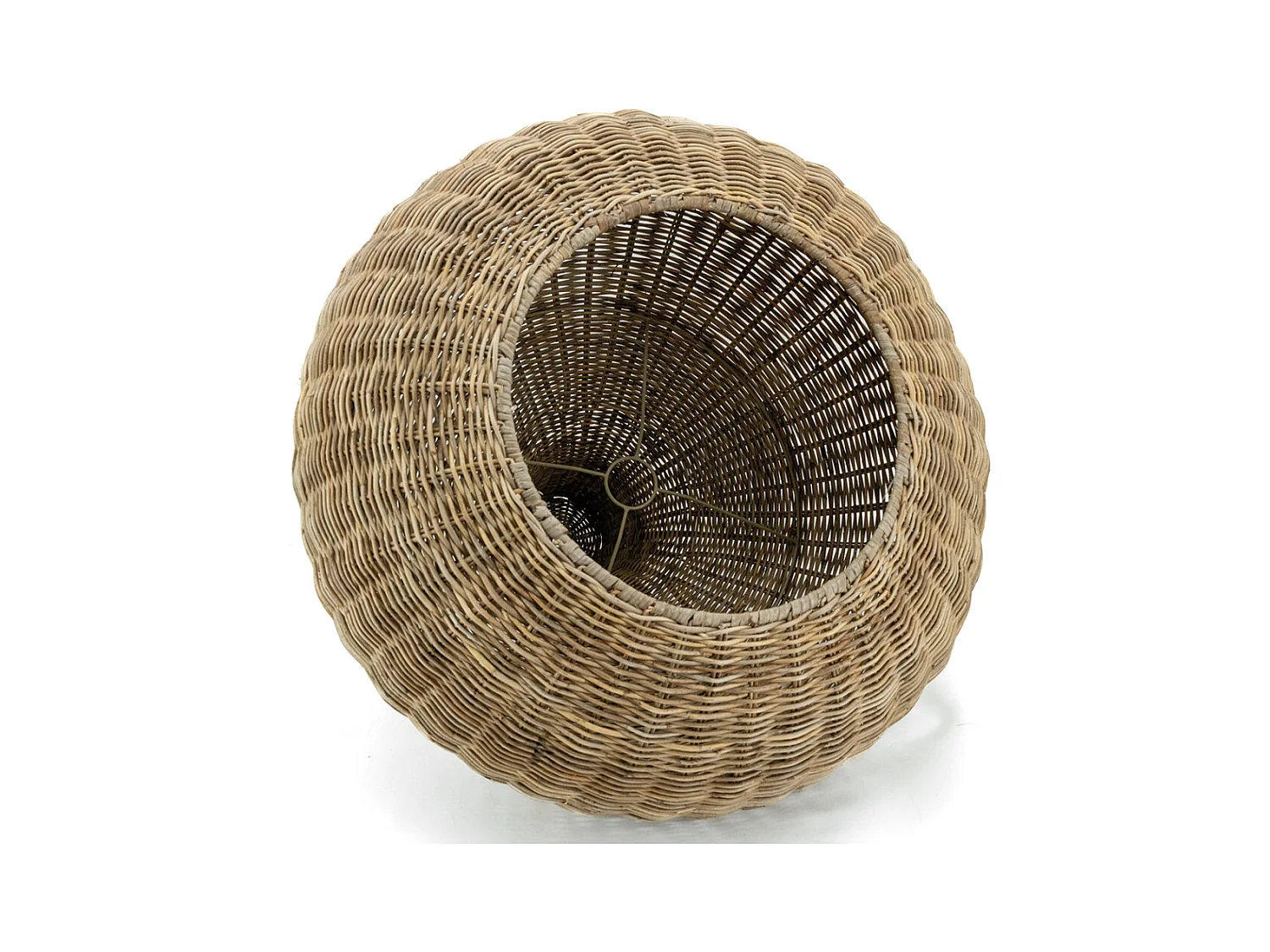 Abat-jour rond en poelet pour suspension