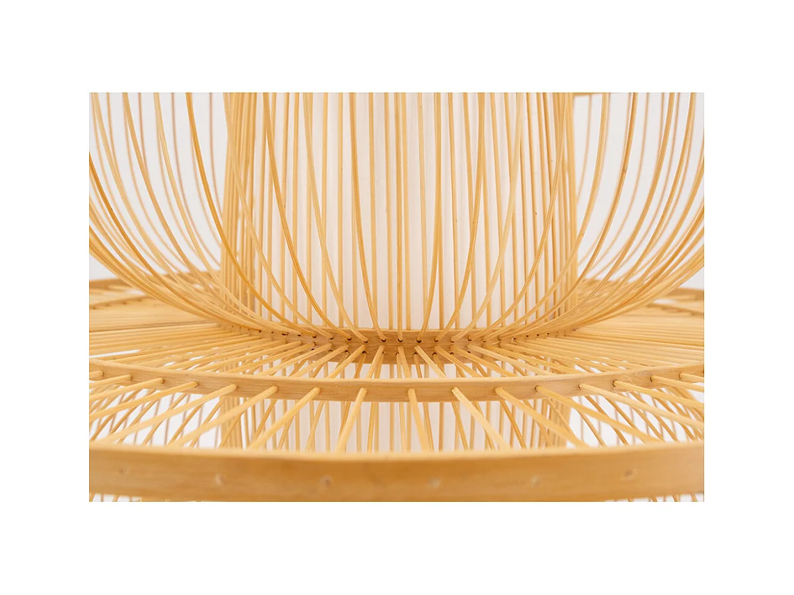 Abat-jour seul design en bambou naturel