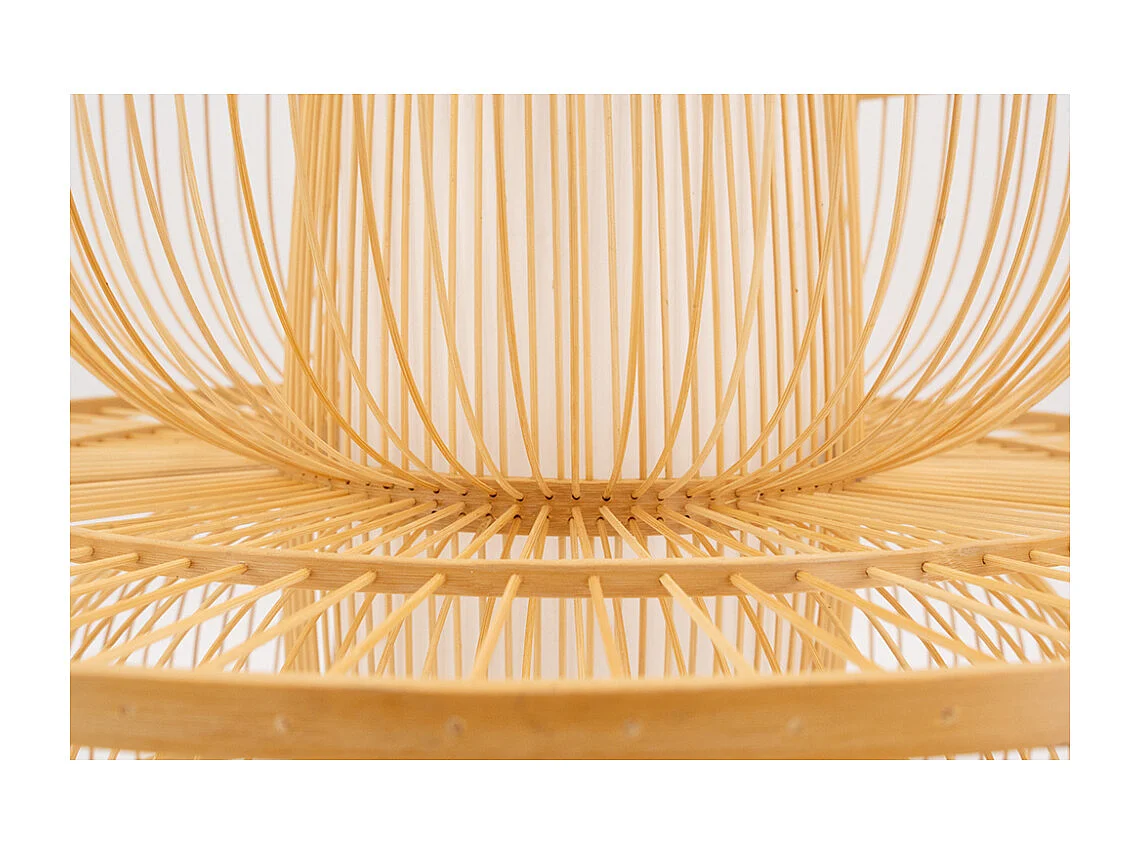 Abat-jour seul design en bambou naturel
