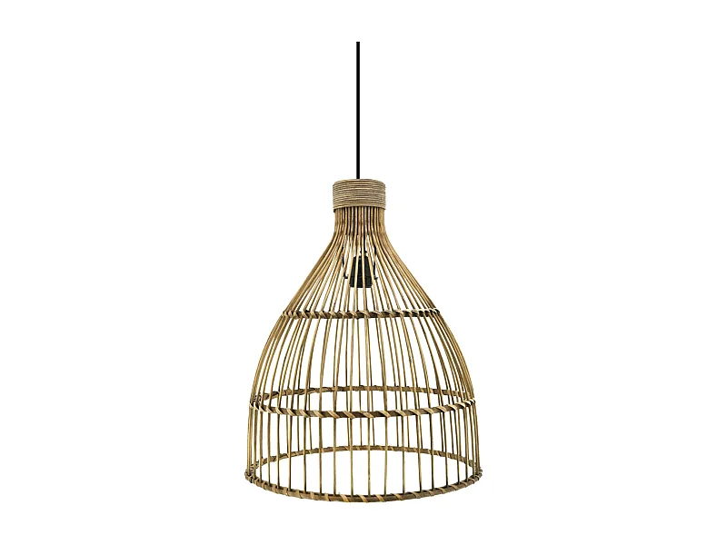 Abat-jour pour suspension en rotin naturel