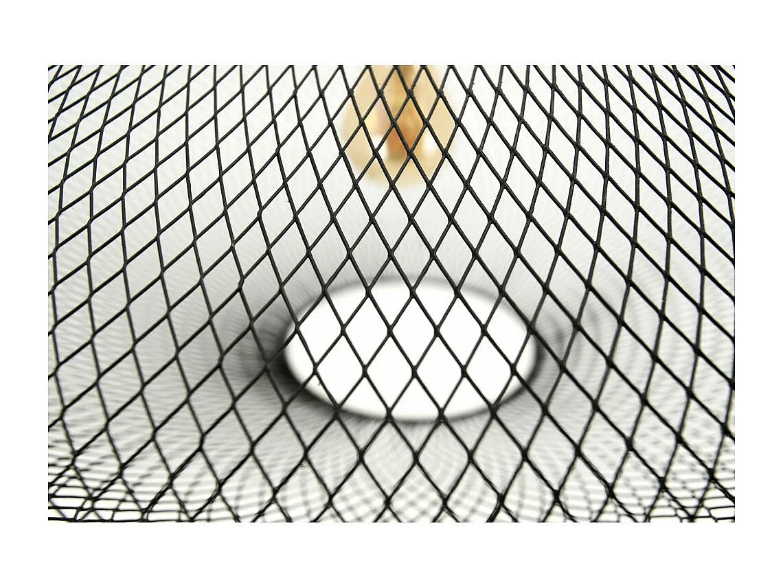 Runder Lampenschirm zum Aufhängen aus durchbrochenem Metall