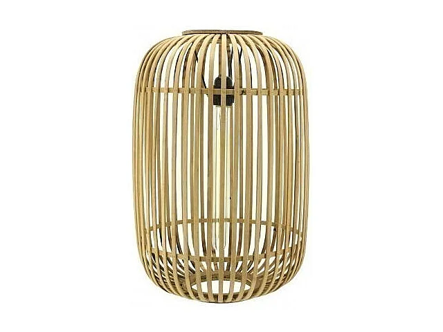 Abat-jour seul à suspendre en rotin naturel