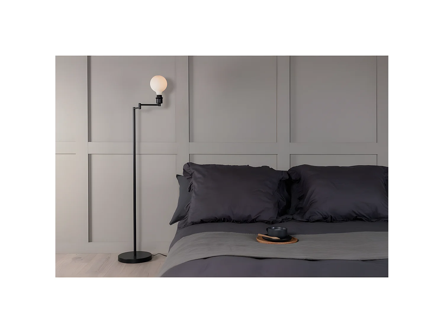 Lampadaire Design "Virro" 126cm Noir